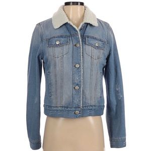 Sherpa denim jacket